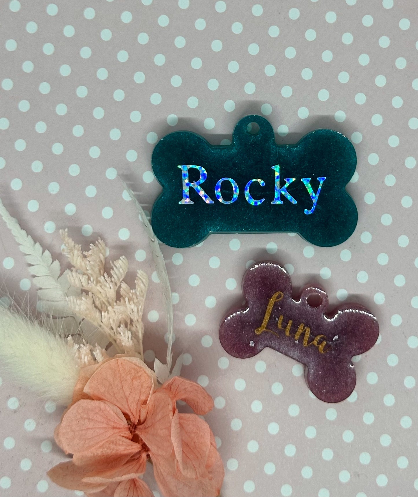 Shimmer Name Tag