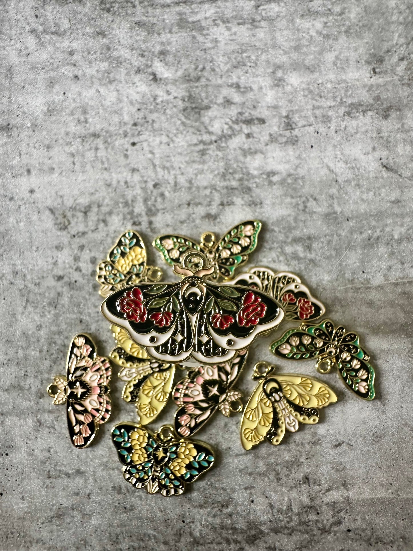 Moth Collar Charm